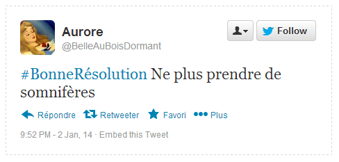 Tweet Résolution Aurore