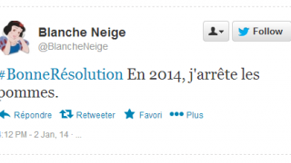 Tweet Résolution Blanche Neige