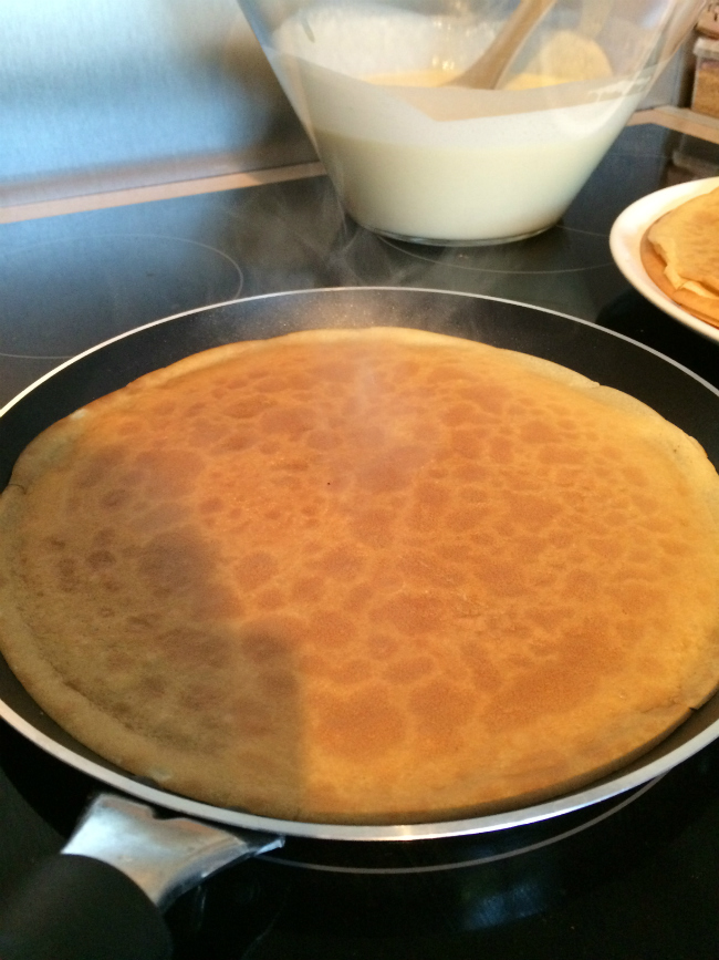 Crêpes cuisson