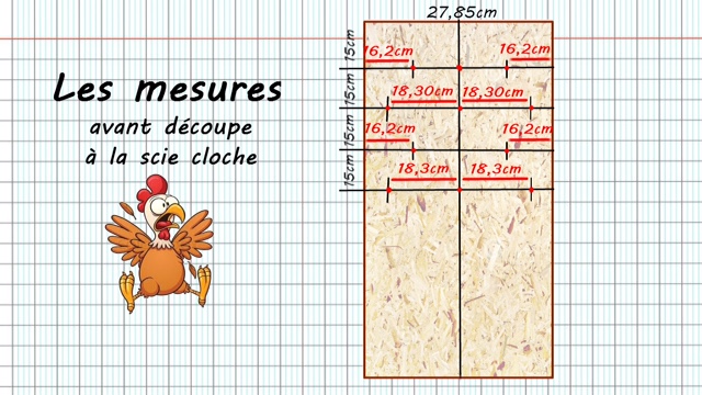 Tuto jeu de Kermesse Roule ma poule mesures sur plateau