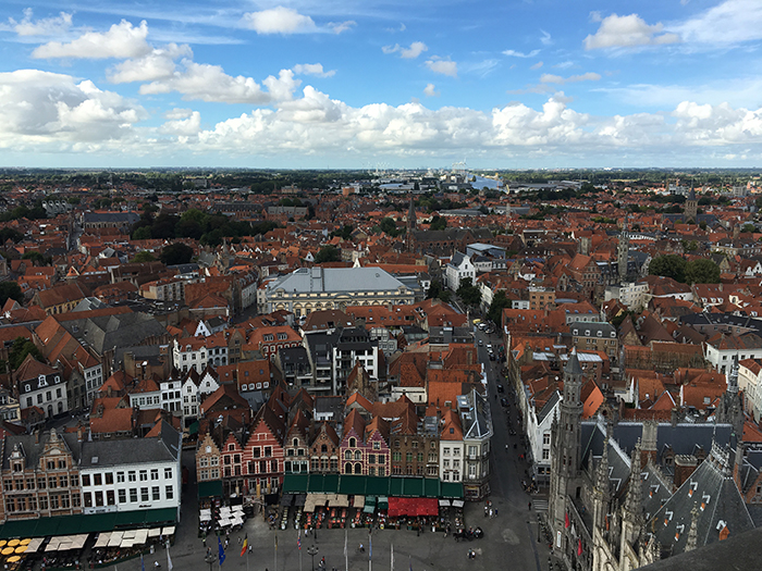 Bruges vue Beffroi